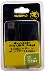 Pack batterie + câble de recharge Snakebyte pour manette Microsoft Xbox 360 Pack batterie + câble de recharge Snakebyte pour manette Microsoft Xbox 360
